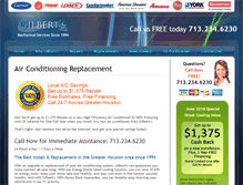 Tablet Screenshot of houston-airconditioners.net